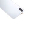 Iphone X üveg hátlap / akkumulátor fedél, logóval, kamera lencsével, ezüst