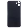 Iphone 11 Pro Max üveg hátlap / akkumulátor fedél, logóval, nagy kamera kivágással, fekete