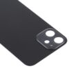 Iphone 12 Mini üveg hátlap / akkumulátor fedél, logóval, nagy kamera kivágással, fekete