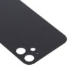 Iphone 12 Mini üveg hátlap / akkufedél, logóval, nagy kamera kivágással, fekete