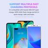 3 az 1-ben univerzális gyorstöltő/adat kábel (USB-C, Lightning, micro USB mágneses fejek) 5A, 2m (fekete)