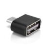USB 2.0 (anya) - Micro USB (apa) átalakító (OTG, fekete)