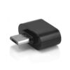 USB 2.0 (anya) - Micro USB (apa) átalakító (OTG, fekete)