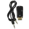 HDMI-VGA jelátalakító adapter (Full HD 1080P, +audio) fekete