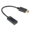 Display Port (apa) - HDMI (anya) UHD 4K átalakító, fekete