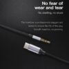 USB-C - Audio AUX Jack 3.5mm minőségi átalakító kábel, 50cm