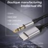 USB-C - Audio AUX Jack 3.5mm minőségi átalakító kábel, 1m