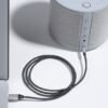 USB-C - Audio AUX Jack 3.5mm minőségi átalakító kábel, 1m