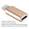Apple/Iphone lightning (apa) - micro USB (anya) minőségi átalakító adapter, arany
