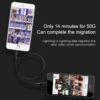 Apple/Iphone lightning apa-apa összekötő adatkábel (32cm, fekete)