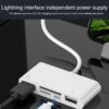 Apple/Iphone lightning (apa) multifunkciós adapter (micro SD/TF, SD, HDMI, lightning, USB csatlakozások)