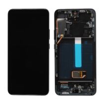 Gyári AMOLED kijelző, érintőképernyő kerettel Samsung Galaxy S22 (5G), fekete