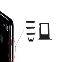 Oldal gomb/dugó garnitúra és SIM kártya tartó Iphone 7, fekete