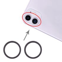 Iphone 11 hátsó kamera keret/gyűrű szett 2db, fekete
