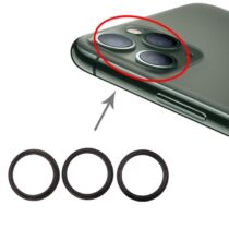 Iphone 11 Pro / Pro Max hátsó kamera keret/gyűrű szett, szürke