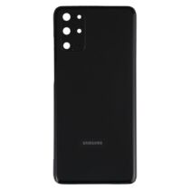 Samsung Galaxy S20 Plus 4G/5G (G985/G986) hátlap / akkumulátor fedél, ragasztóval, logóval, kamera üveggel, fekete