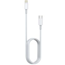 Iphone/Apple lightning - USB-C (apa) minőségi adat és gyorstöltő kábel, 1m (3A, 18W, PD, fehér)