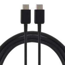 USB-C (apa-apa) adat és gyorstöltő kábel 1m (6A, 33W, fekete)