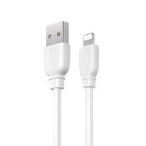 Iphone/Apple USB-lightning minőségi töltő és adat kábel, 2.4A, 1m, fehér