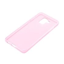 Samsung Galaxy A8 (2018) szilikon tok, átlátszó-rózsaszín