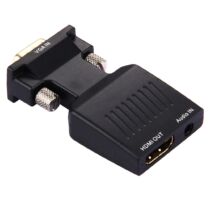 VGA-HDMI jelátalakító adapter (Full HD 1080P +audio) fekete