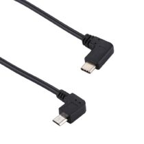 USB-C (apa) - micro USB (apa) könyök átalakító kábel