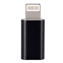 Apple/Iphone lightning (apa) - micro USB (anya) minőségi átalakító adapter, fekete