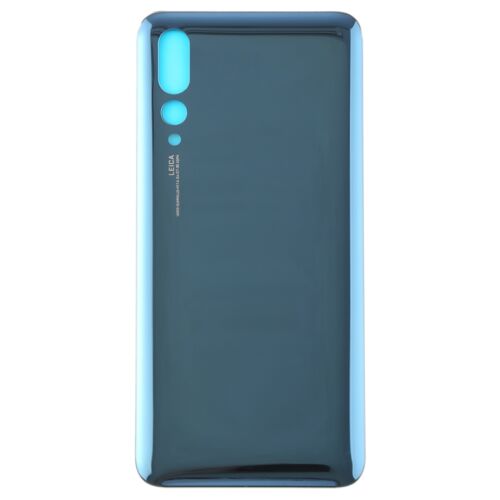 Huawei P20 Pro üveg borítású hátlap/akkumulátor fedél, logóval és ragasztóval, kék