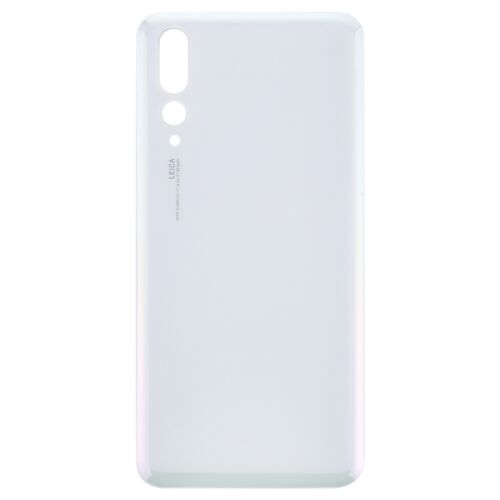 Huawei P20 Pro üveg borítású hátlap/akkumulátor fedél, logóval és ragasztóval, fehér (pearl white)