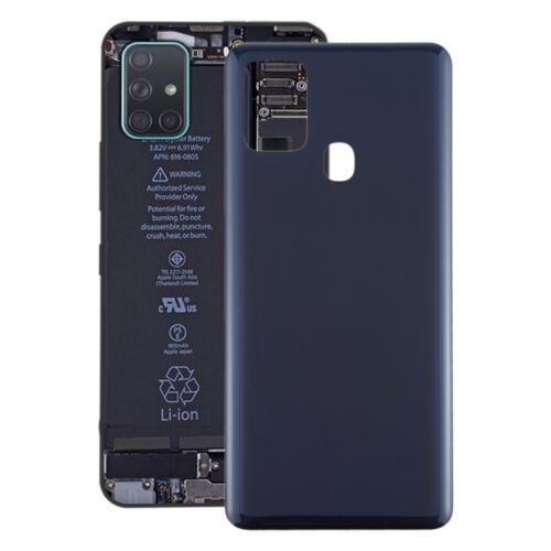 Samsung Galaxy A21s (A217F) hátlap / akkumulátor fedél, ragasztóval, logóval, fekete