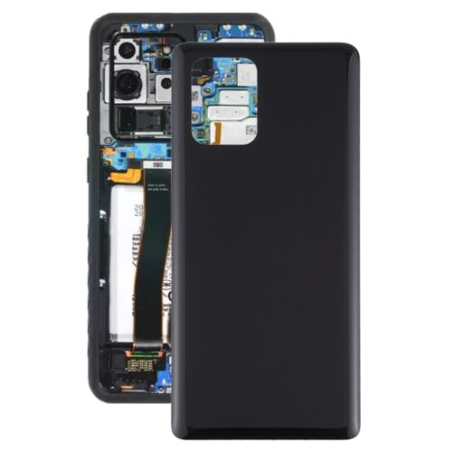 Samsung Galaxy S10 Lite (G770) hátlap / akkumulátor fedél, ragasztóval, logóval, fekete