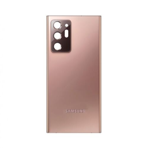 Samsung Galaxy Note 20 Ultra 5G/4G (SM-N986, N985) üveg borítású hátlap / akkumulátor fedél, ragasztóval, logóval, kamera üveggel, bronz