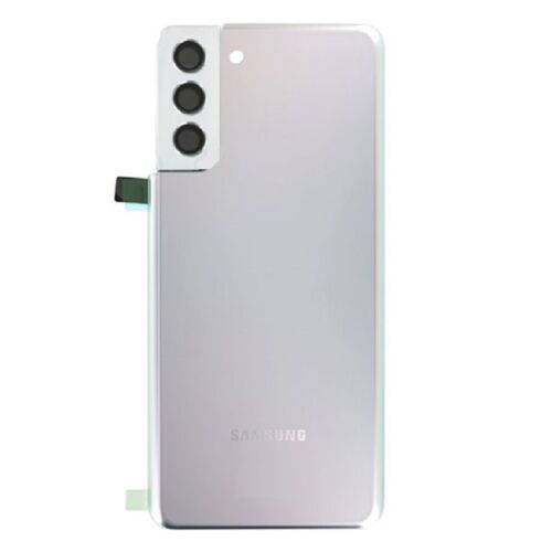 Samsung Galaxy S21+ 4G/5G hátlap / akkumulátor fedél, ragasztóval, logóval, kamera üveggel, ezüst