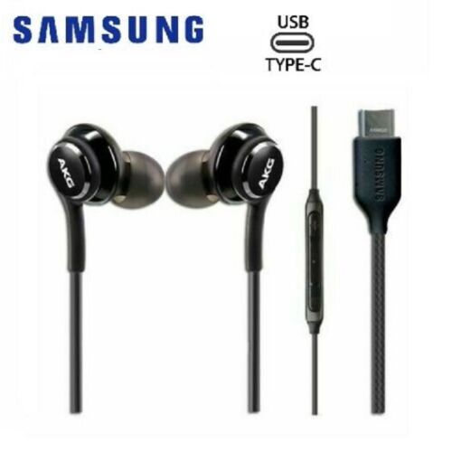 Samsung AGK sztereo vezetékes fülhallgató és headset, USB-C csatlakozással, mikrofonnal, Modell: GH59-15106A, fekete