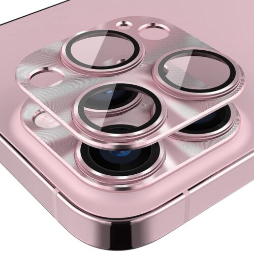 iPhone 14 Pro / 14 Pro Max minőségi kameravédő üvegfólia (9H, rózsaszín)