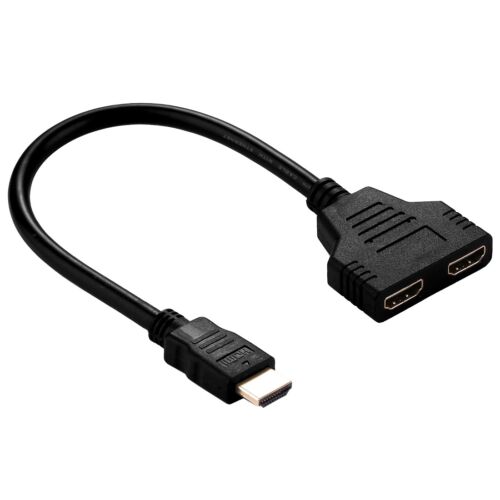 HDMI elosztó kábel 2 kimenet (1080P, 30cm)